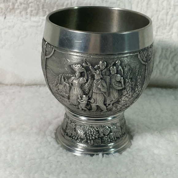 SKS Artina Pewter Wine Goblet Handmade in Germany - Picture 2 of 5